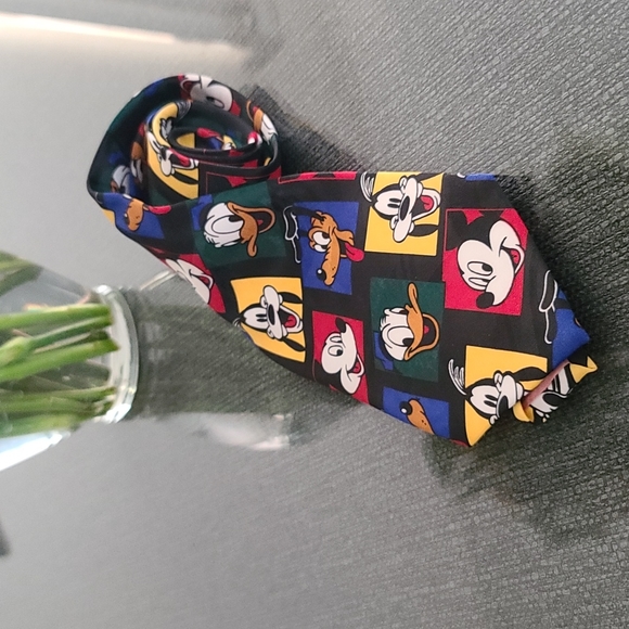 Vintage Balancine Hot Cakes Disney Mickey Mouse Donald Duck Filmstrip Retro Tie - Picture 10 of 10